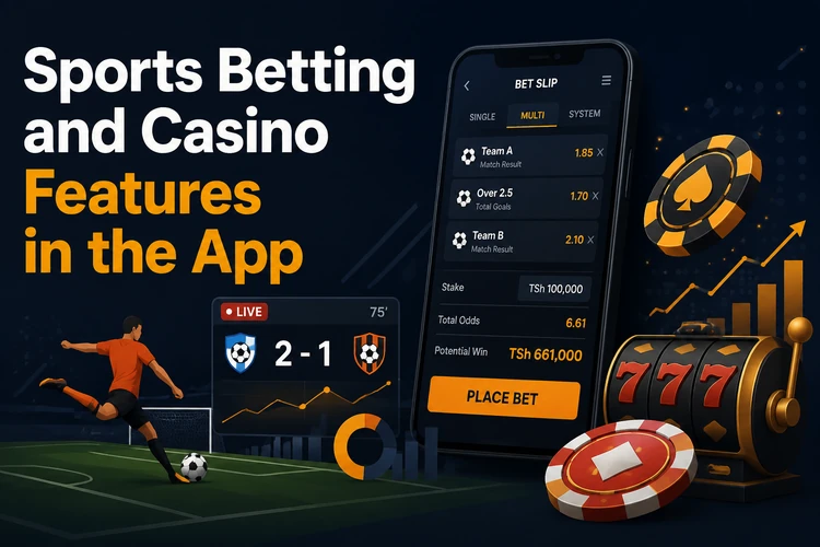 Sports Betting and Casino Features in the App